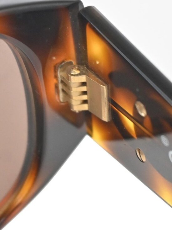 CHANEL CC Logo Sunglasses Eye Wear Plastic Brown GHW 01451 63RL897 main image 9